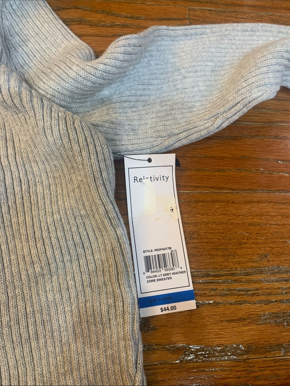 Relativity Light Gray Ribbed Turtleneck Tunic - Picture 4 of 6
